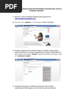 Manual para Instalação Do Software Autocad Civil 3d 2014 Student Version