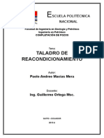 Taladro de Reacondicionamiento