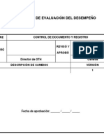 Procedimiento de Evaluacion de Desempeño PDF