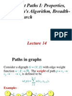 Shortest Paths I: Properties, Dijkstra's Algorithm, Breadth-First Search