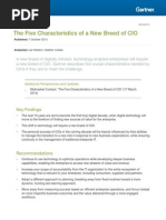 Five Characteristics of A New Breed of CIO