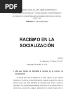 Racismo en La Socialización