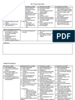 PK - 2 Observation Guide Physical Development Pre - K (4 Year Olds) Kindergarten (5 Year Olds) 1 Grade (6 Year Olds) 2 Grade (7 Year Olds)