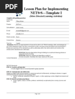 Lesson Plan For Implementing NETS - S-Template I: (More Directed Learning Activities)