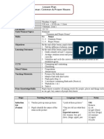 English Year3 Grammar Common & Proper Nouns Lesson Plan