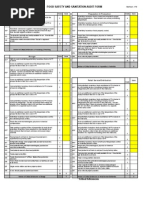 Weekly Food Safety Audit