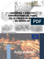 Construcción Tunel Linea 12