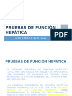 Pruebas de Función Hepática