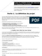 Planning Complet Pour La Création D'un Site Internet