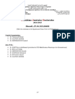 Deuxime Journes Doctorales 1516 Avril 2015