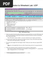 Solution To Wireshark Lab: UDP