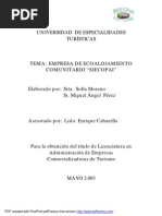 Empresa Comunitaria de Eco-Alojamiento PDF