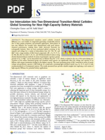 ARTICLE - Ion Intercalation Into Two-Dimensional Transition-Metal Carbides, Global Screening For New High-Capacity Battery Materials