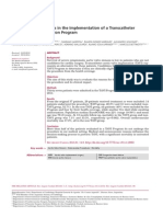 Problems and Solutions in The Implementation of A Transcatheter Aortic Valve Implantation Program