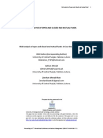 Risk Analysis of Open and Closed End Mutual Funds: A Case Study of Pakistan