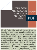 Critical Pedagogy and Second Language Education