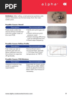 Random Solder Balls: Definition: After Reflow, Small Spherical Particles With