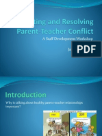 Preventing and Resolving Parent Teacher Conflict