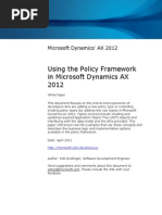 Using The Policy Framework in Microsoft Dynamics AX 2012