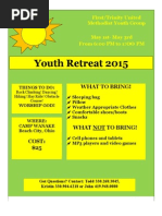 2015 Retreat Flyer and Permission