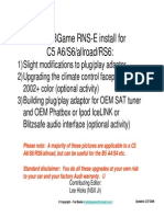 Audi A6 C5 - RNS E Install Guide - Part1 PDF