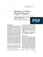 Etiology of Pelvic Organ Prolapse