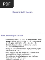 Rank and Nullity Theorem