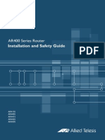 AR400 Series Router: Installation and Safety Guide