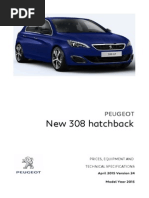 Peugeot 308 Prices and Specifications Brochure