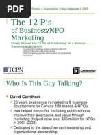 12 Ps of Marketing