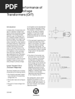 Transient Performance of Capacitor Voltage Transformers (CVT)