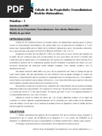 Cálculo de Las Propiedades Termodinámicas Modelos Matemáticos