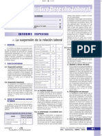 La Suspensión de La Relación Laboral - Informe Especial