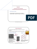 Free Electron Gas in 2D and 1D