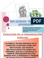 Clase, Ana Quiroga, Matrices de Aprendizaje - Evolucion de La Organizacion Familiar