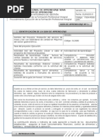 Guía 1-T2. Control de Alimentos y Bebidas. 2014