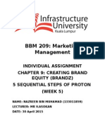 Proton Five Sequential Steps in BRANDZ Model