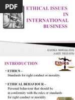 Ethical Issues in Ib