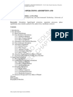 Unesco - Eolss Sample Chapters: Mass Transfer Operations: Absorption and Extraction