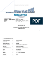 Diseño Curricular Anual de Matematicas Sec.