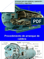 Procedimientos de Arranque Paro de Calderas y Operación