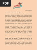 Declaración "Adelante" Frente A Segunda Vuelta Elecciones FEC 2015