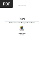 BOPF New Framework For Developers