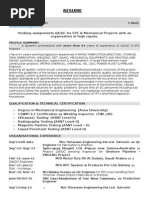 Resume QC Inspcetor