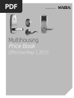 Kaba Multihousing Price Book - 2015