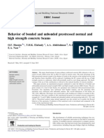 Behavior of Bonded and Unbonded Prestressed Normal and High Strength Concrete Beams