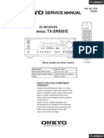 Onkyo TX-SR600/E SERVICE MANUAL