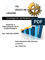 Investigación de Los Modelos de Productividad