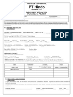 PT Hindo - Employment Application Form (New Version) - With BAHASA Version 14 June 14