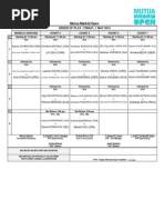 Order of Play 01MAY